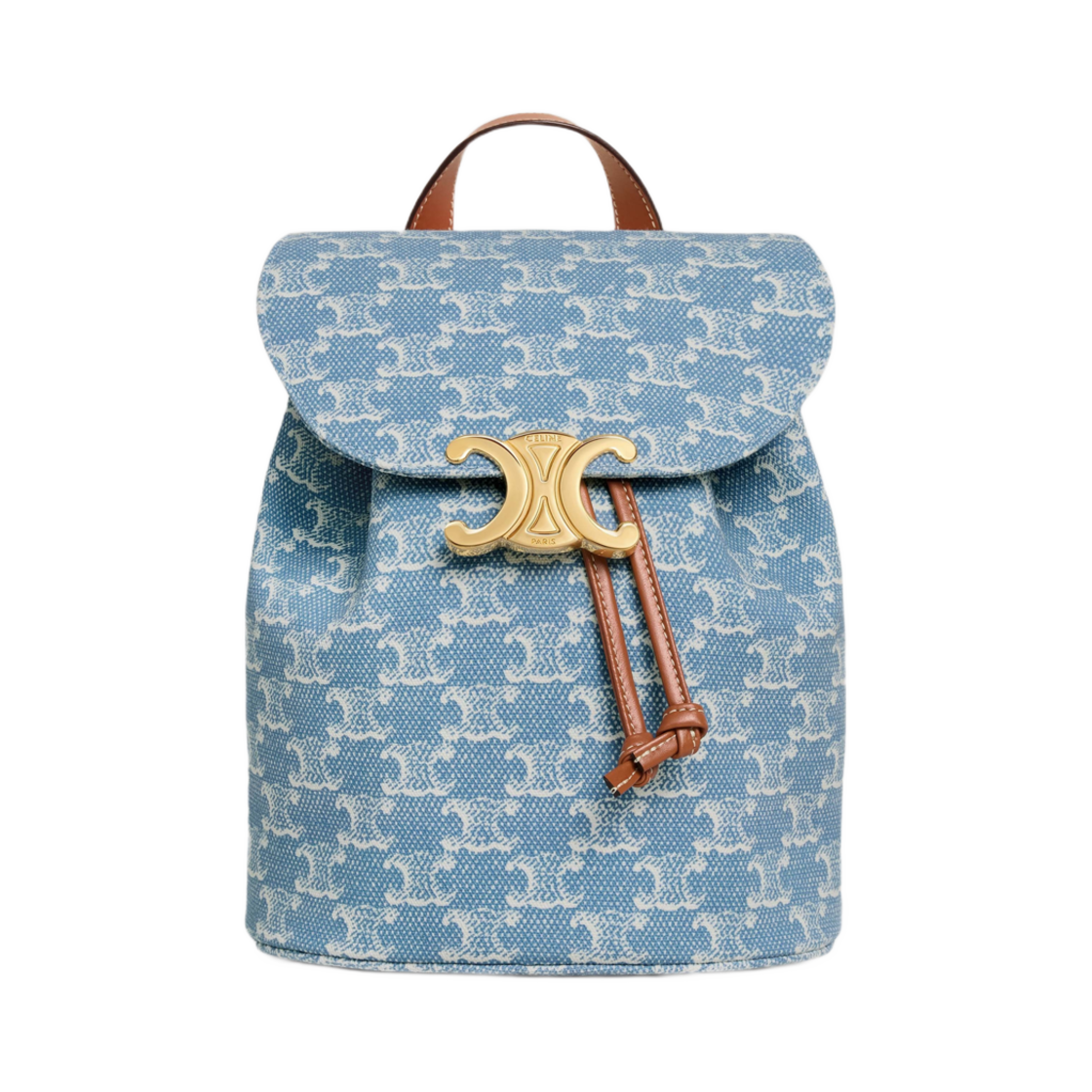 셀린느 백팩 보니 텍스타일 트리옹프 올오버 데님 화이트(Celine Backpack Bonnie in Textile with Triomphe All-Over Denim White)