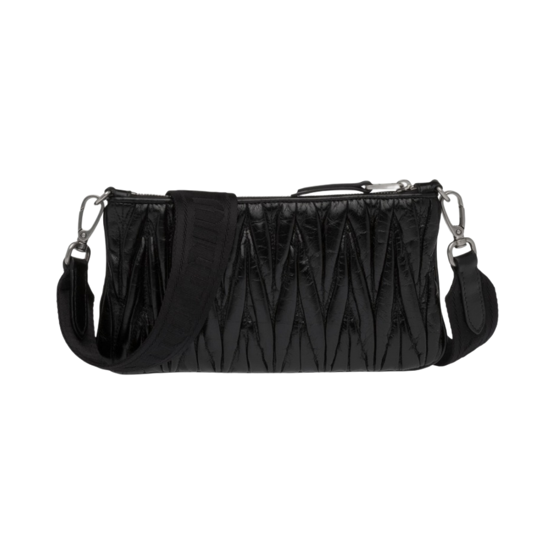 미우 미우 샤인 마테라쎄 숄더백 블랙(Miu Miu Shine Matelasse Shoulder Bag Black) - 3
