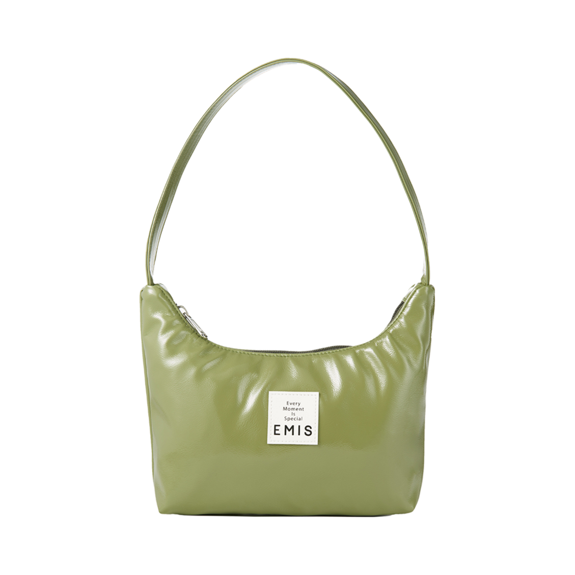 ■ EMIS ■ NEW ENAMEL HOBO BAGGREEN □ EMIS □ NEW ENAMEL HOBO BAGGREEN NEW ENAMEL HOBO BAG
