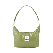 Emis Enamel Hobo Bag Olivekhaki