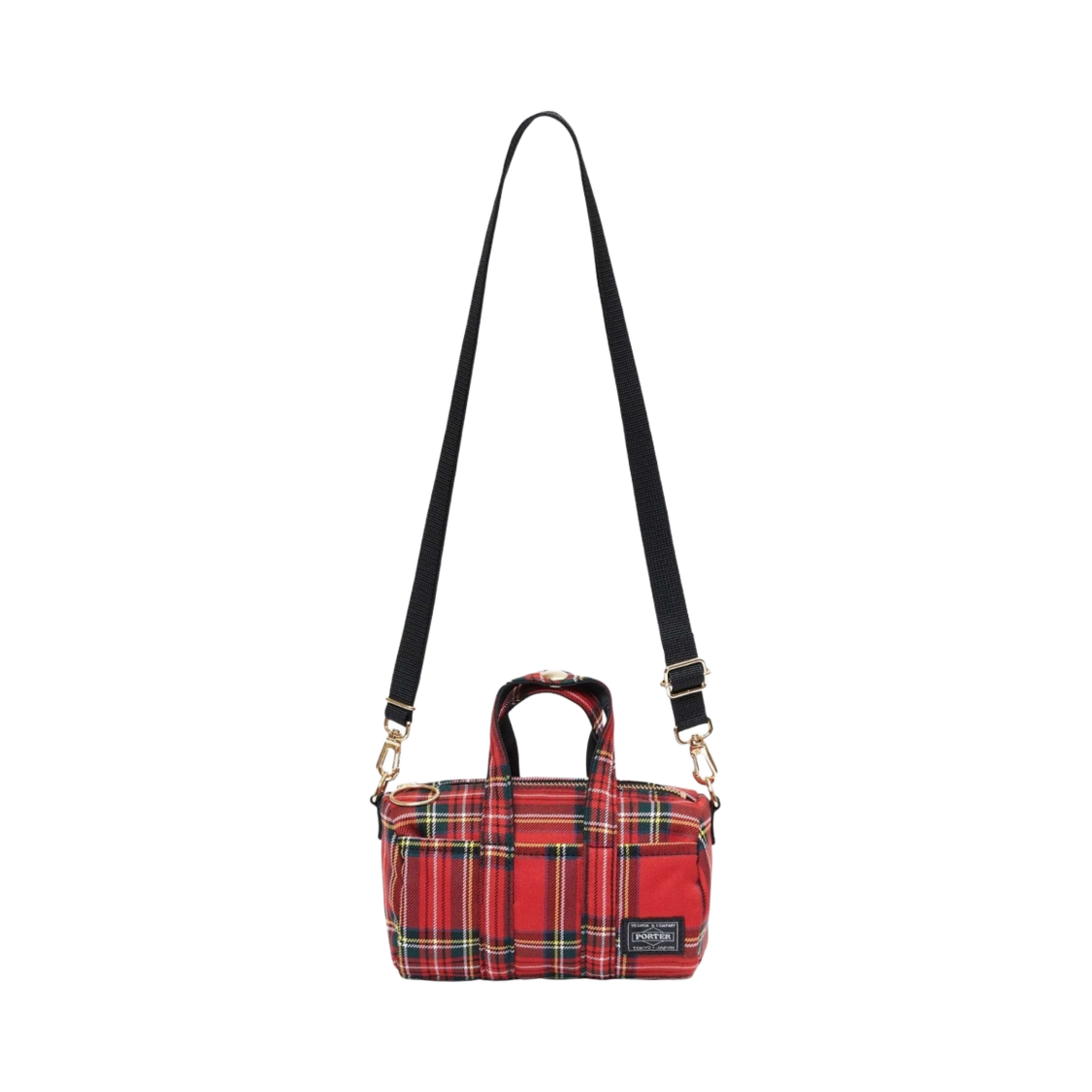 포터 x 하울 타탄 보스턴백 미니 레드(Porter x Howl Tartan Boston Bag Mini Red)