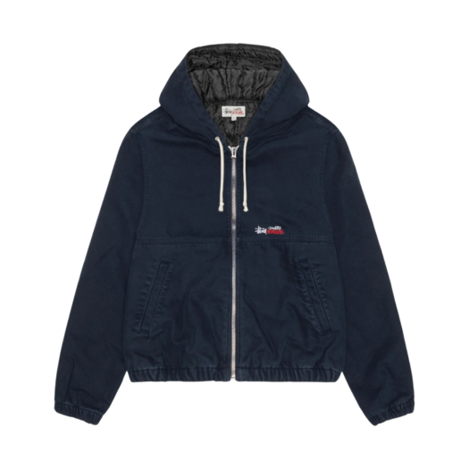 스투시 워크 자켓 콘트라스트 스티치 블랙 | Stussy | KREAM