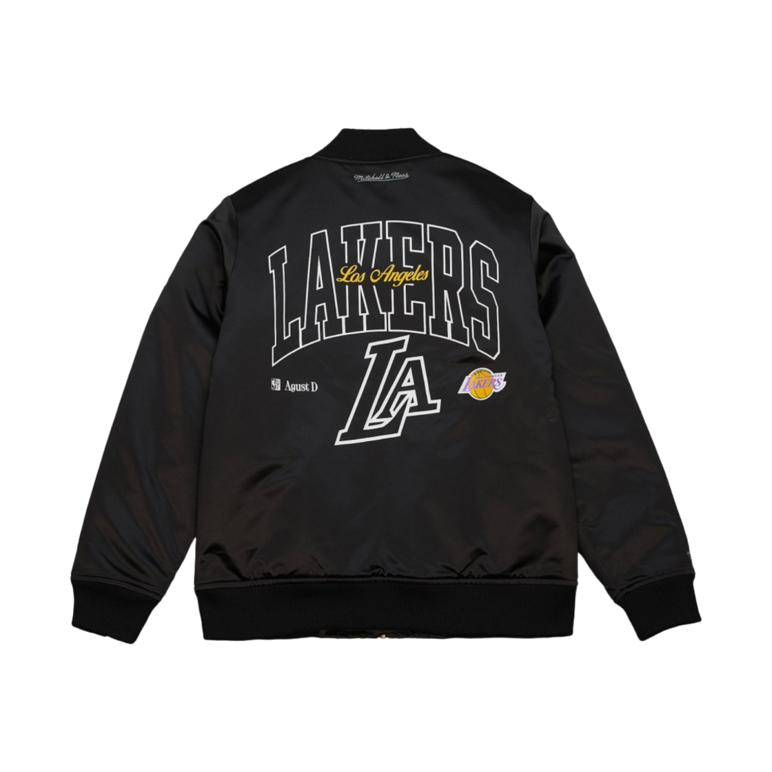 미첼앤네스 x 슈가 글리치 봄버 로스앤젤레스 레이커스 블랙(Mitchell & Ness x Suga Glitch Bomber Los Angeles Lakers Black)