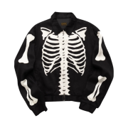 Kapital Rayon Twill Bone Drizzler Jacket Black