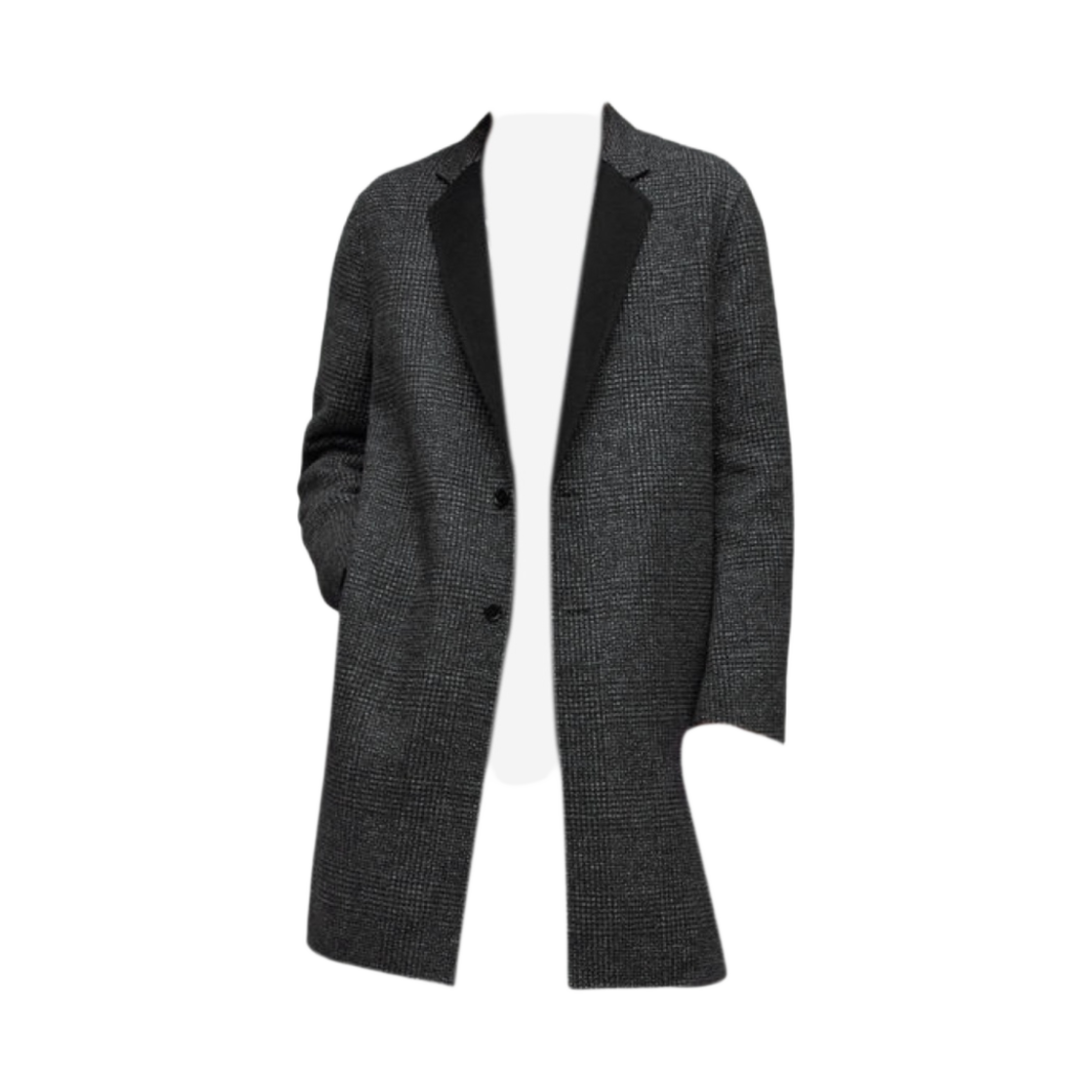 올 세인츠 몬로이 코트 블랙 그레이(All Saints Monroy Coat Black Grey)