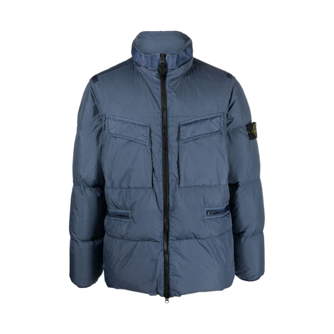 771540123 -V0024 Stone Island 40123 Garment Dyed Crinkle Reps R-NY Down Jacket Avio Blue - 22FW - 대표 이미지 #1