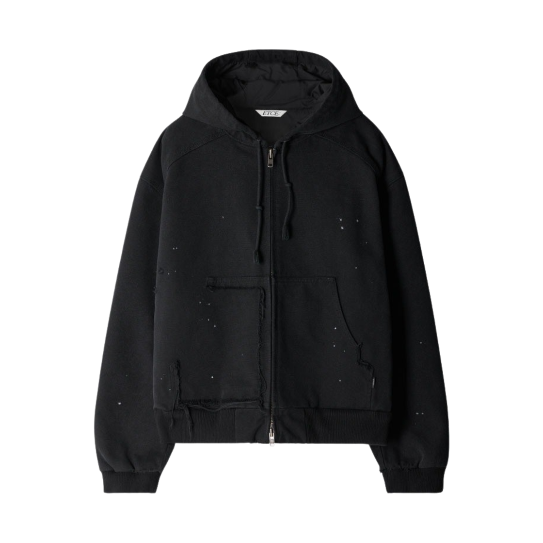 [트리플적립] 이티씨이 빈티지 워크 후드 자켓 블랙([트리플적립] ETCE Vintage Work Hood Jacket Black)