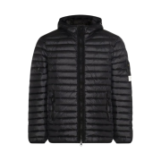 Stone Island 40324 Packable Loom Woven Chambers R-Nylon Down-TC Jacket Black - 23FW