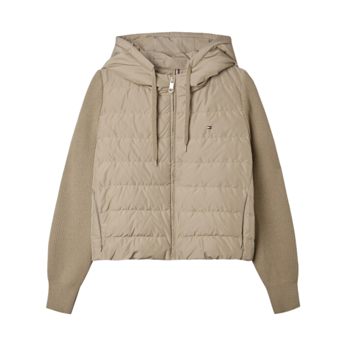 T22E7QOT212WL1W30 (W) Tommy Jeans Knit Mix Down Ancient Beige