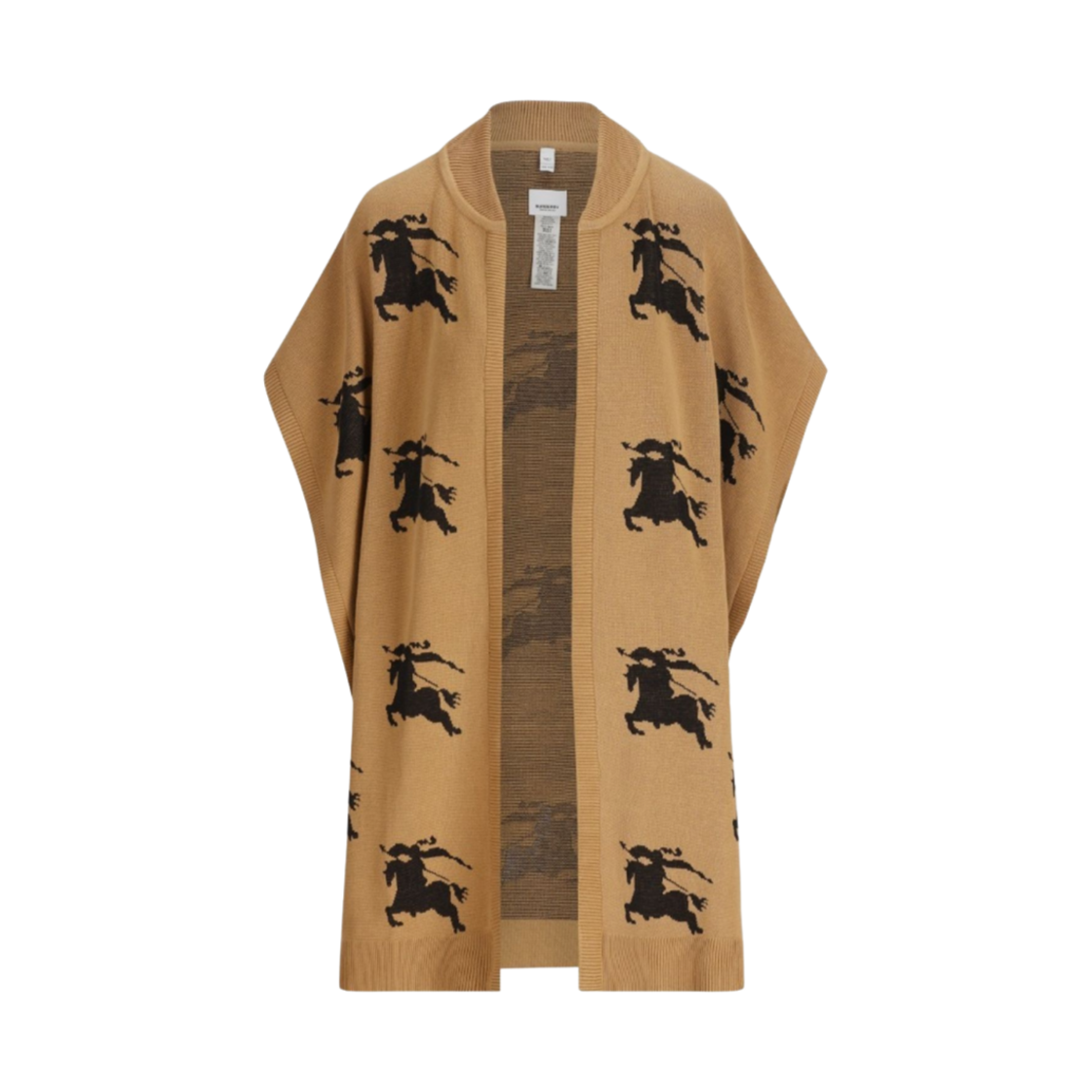 8072312 (W) Burberry EKD Jacquard Cape Brown