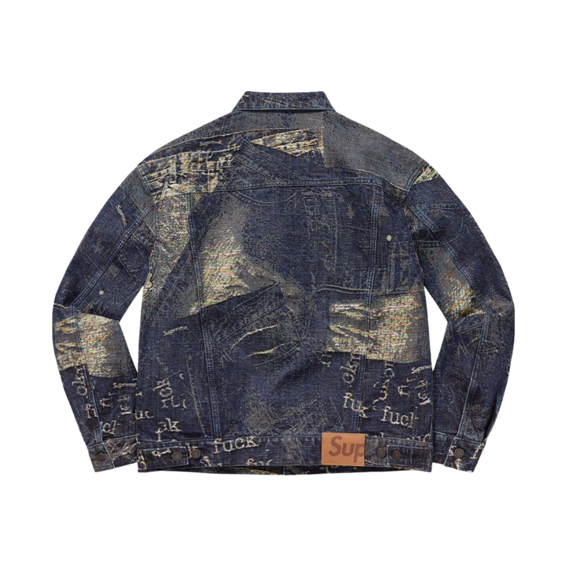 - Supreme Archive Denim Jacquard Trucker Jacket Blue - 23SS - #2