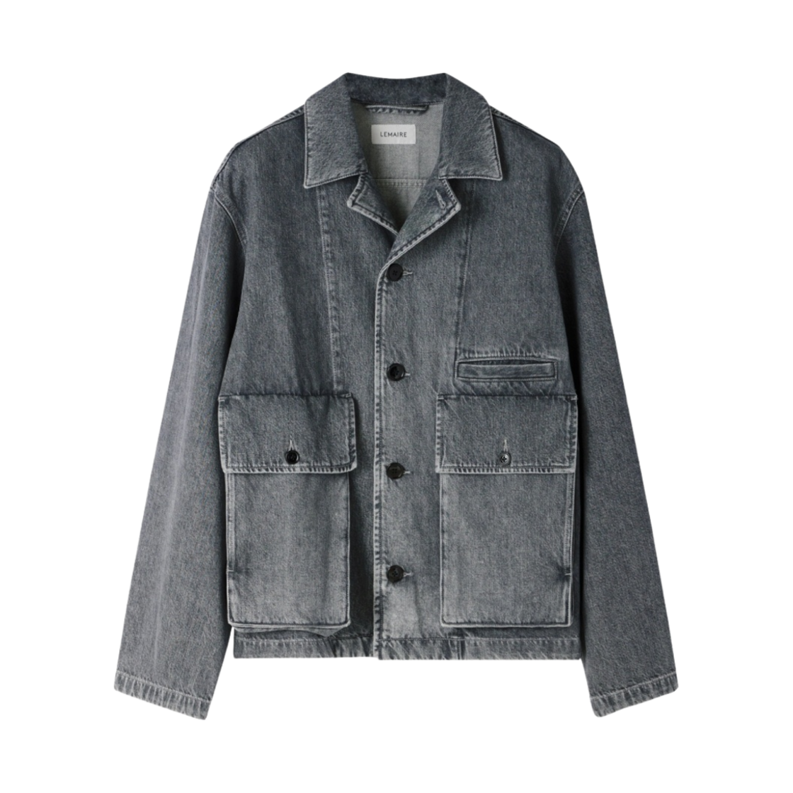 르메르 박시 블루종 데님 스톤 그레이(Lemaire Boxy Blouson Denim Stone Grey)
