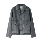 Lemaire Boxy Blouson Denim Stone Grey