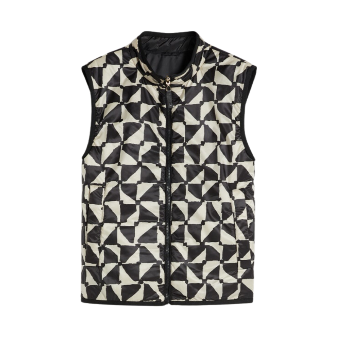(W) 막스마라 더 큐브 릴리 리버시블 질레 방수 패브릭 에크루((W) Max Mara The Cube Lily Reversible Gilet In Water-Resistant Fabric Ecru) - 1