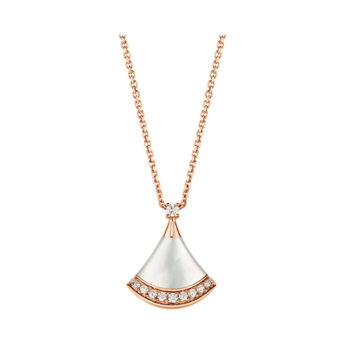 불가리 디바스 드림 네클리스 로즈 골드 마더 오브 펄 다이아몬드(Bulgari Divas Dream Necklace Rose Gold Mother of Pearl Diamond)