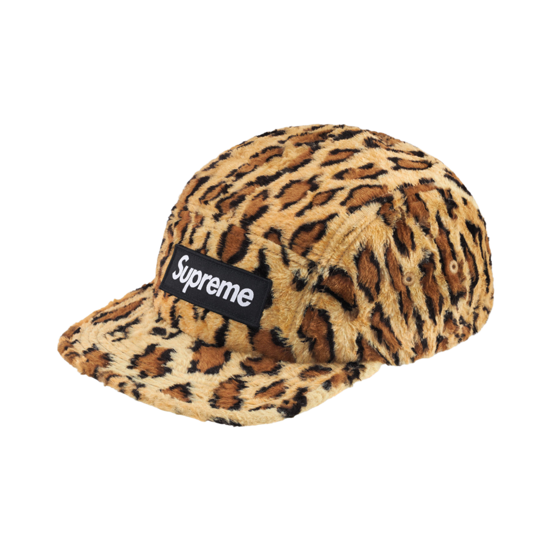 - Supreme x GOODENOUGH Crushed Rayon Pile Camp Cap Leopard - 25SS
