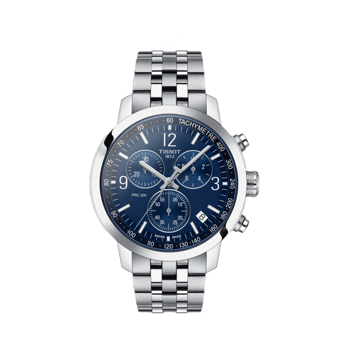 티쏘 PRC 200 크로노그래프 43mm 스테인리스 스틸 블루(Tissot PRC 200 Chronograph 43mm Stainless Steel Blue)