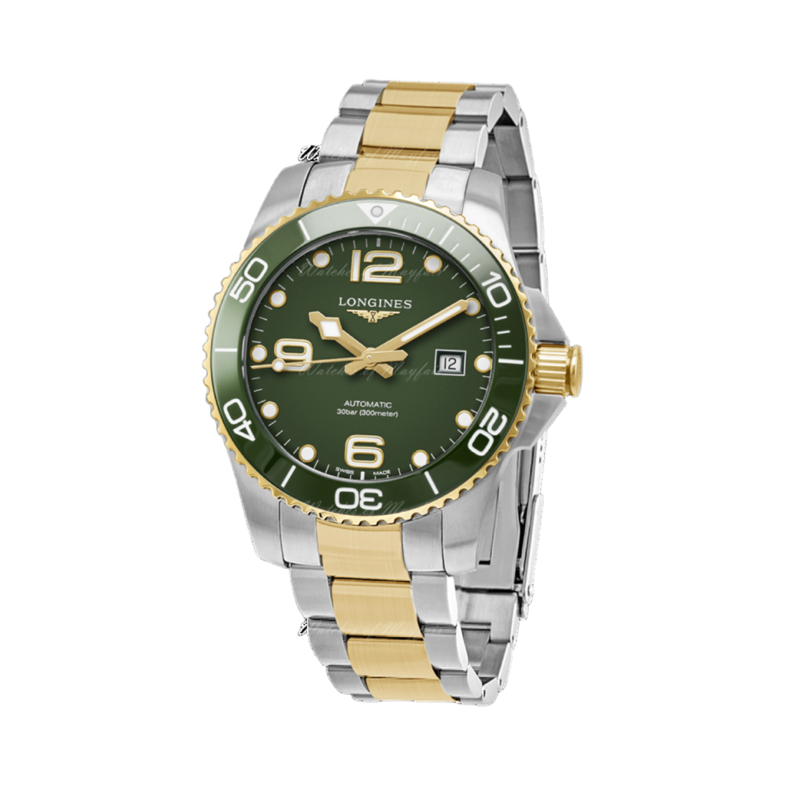 론진 하이드로콘퀘스트 오토매틱 41mm 스테인리스 스틸 세라믹 그린(Longines Hydroconquest Automatic 41mm Stainless Steel Ceramic Green) - 2