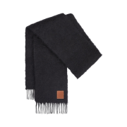 Loewe Wool and Mohair Muffler Black