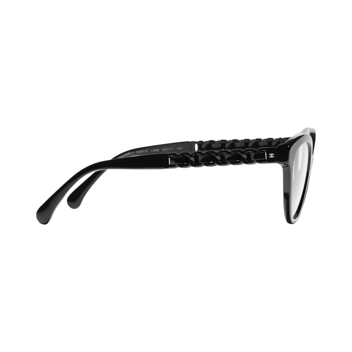 샤넬 캣아이 프레임 아세테이트 카프스킨 & 블랙(Chanel Cat Eye Eyeglasses Acetate Calfskin & Black) - 3