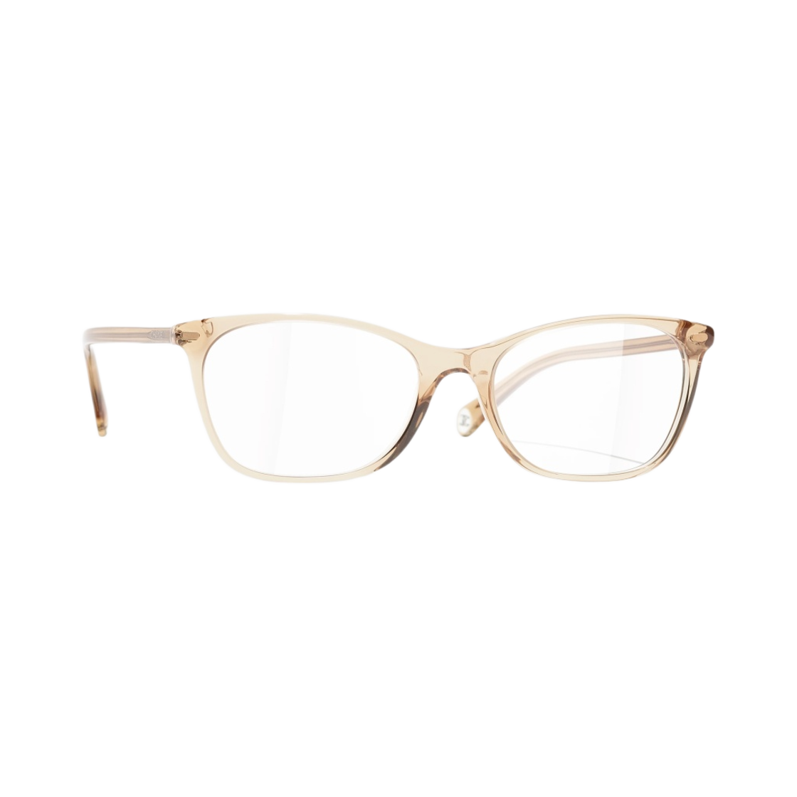 샤넬 스퀘어 프레임 아세테이트 & 투명 옐로우(Chanel Rectangle Eyeglasses Acetate & Transparent Yellow) - 2