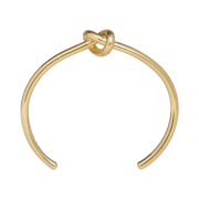 (W) Celine Knot Extra Thin Bracelet in Brass with Gold Finish Gold