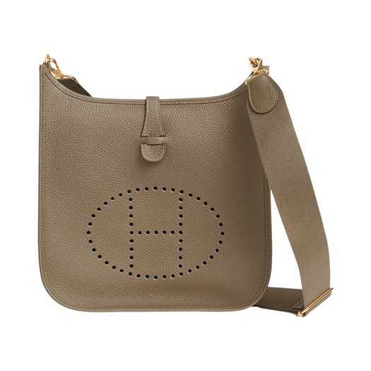 Hermes Evelyne III 29 Bag Clemence & Gold Beige Marfa