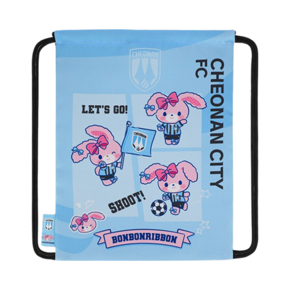 K 리그 x 산리오 캐릭터즈 2025 짐색 본본리본 천안시티 FC 스카이 블루(K League x Sanrio Characters 2025 Gym Sack Bonbon Ribbon Cheonan City FC Sky Blue)