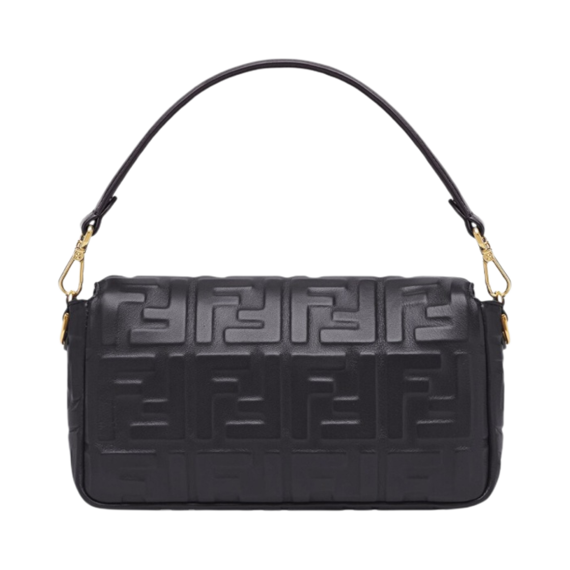 펜디 미디움 바게트 백 나파 레더 블랙(Fendi Medium Baguette Bag Nappa Leather Black) - 3