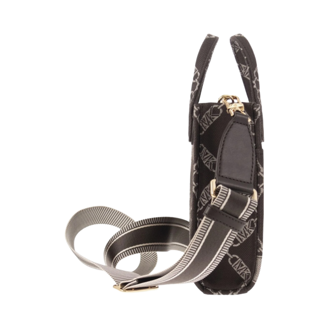 마이클 코어스 지지 엑스트라 스몰 엠파이어 로고 자카드 크로스바디백 초콜릿 멀티(Michael Kors Gigi Extra Small Empire Logo Jacquard Crossbody Bag Chocolate Multi) - 2