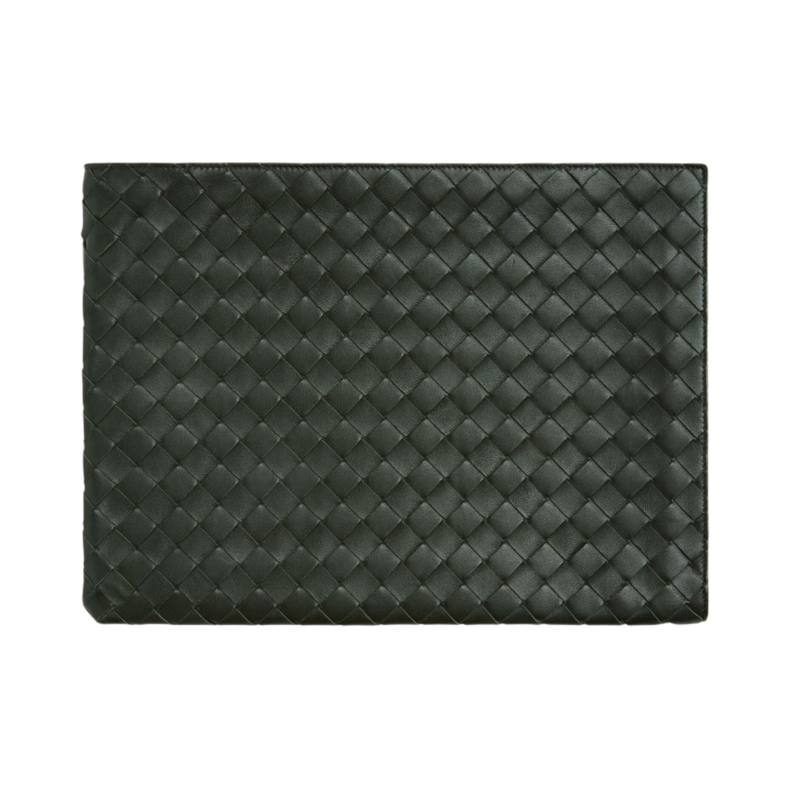 보테가 베네타 하프집 파우치 다크 그린(Bottega Veneta Half-Zip Pouch Dark Green) - 1