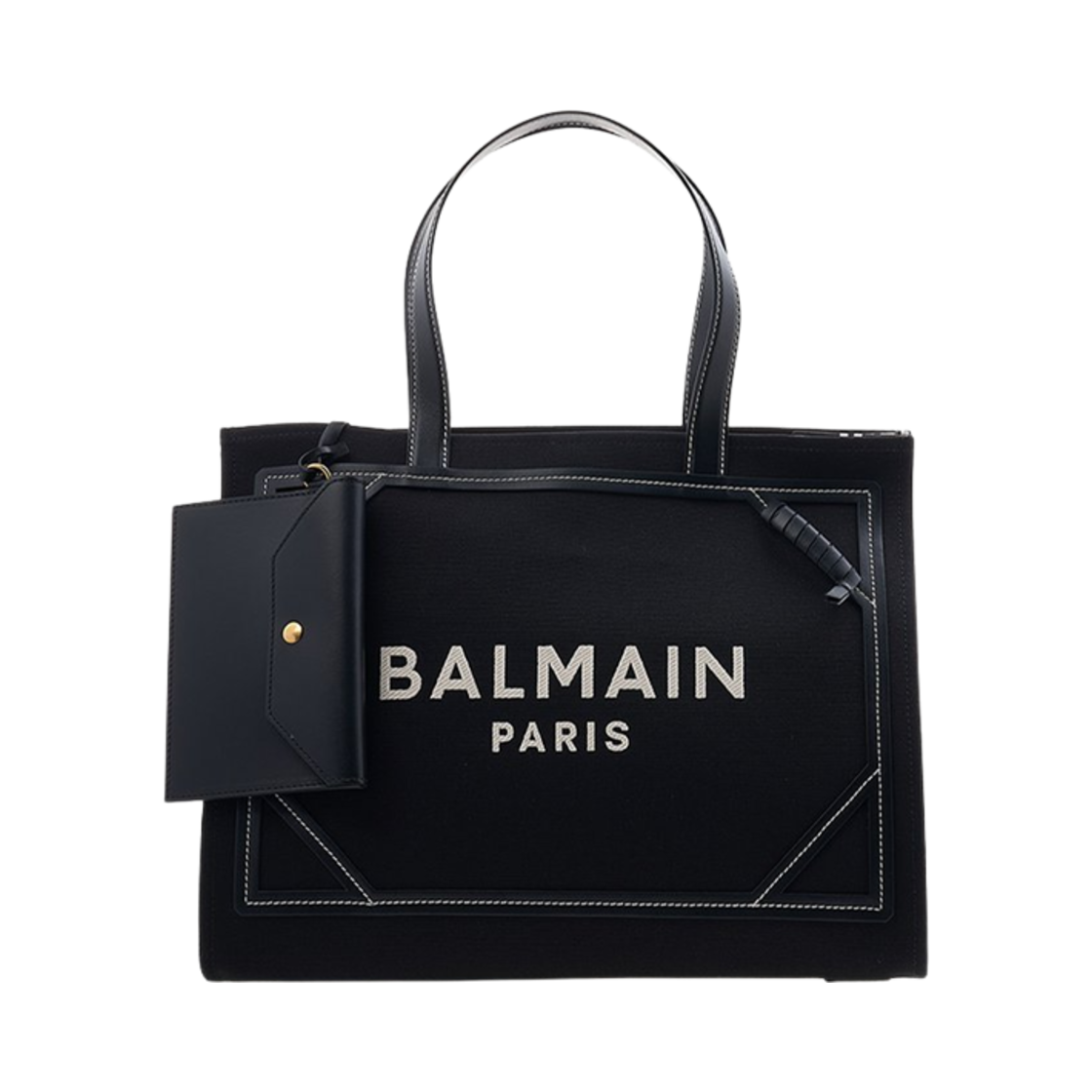 발망 로고 프린트 토트백 블랙(Balmain Logo Print Tote Bag Black)