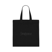 Saint Laurent Fleece Tote Bag Black