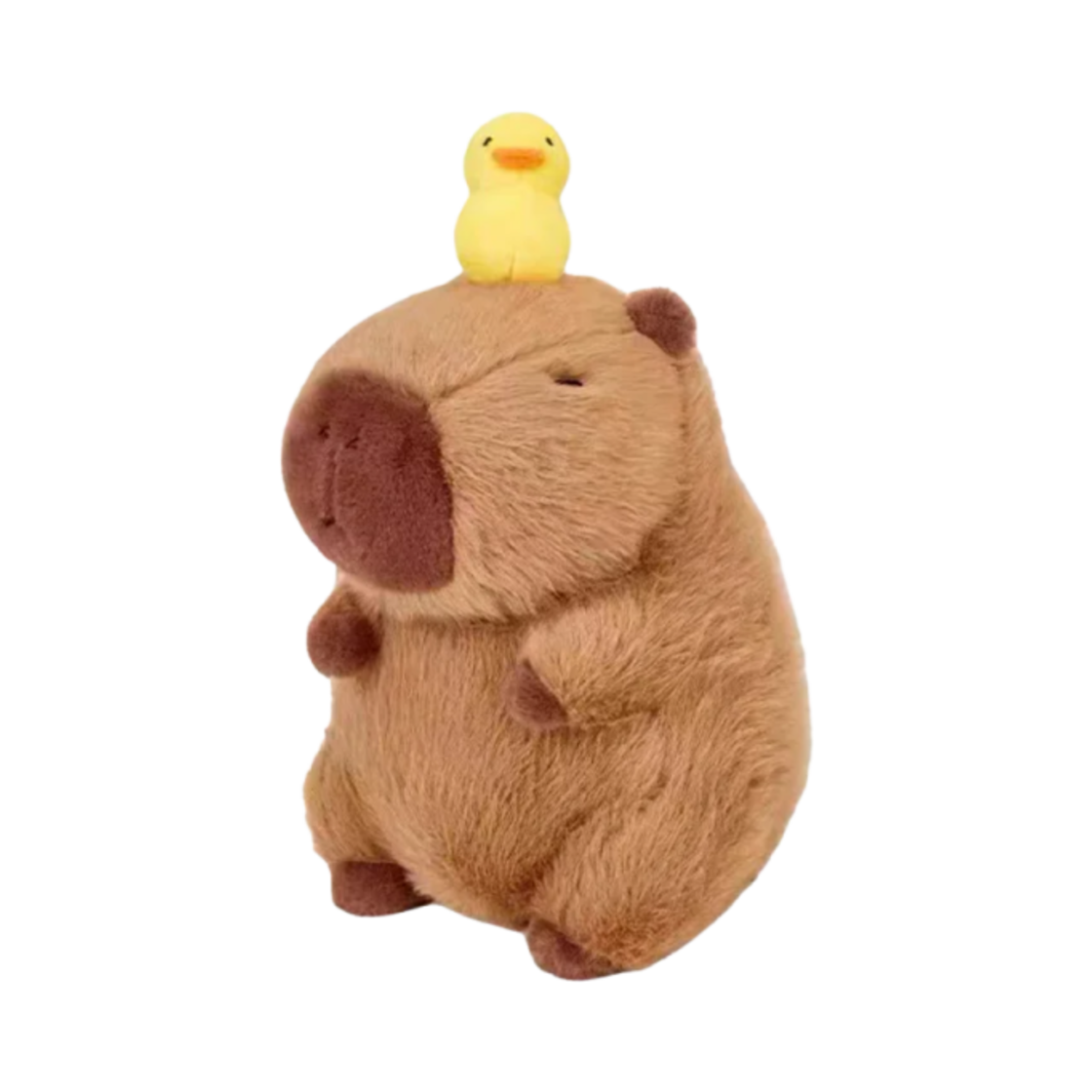 - The Green Party Capybara & Duck Plush Doll Brown