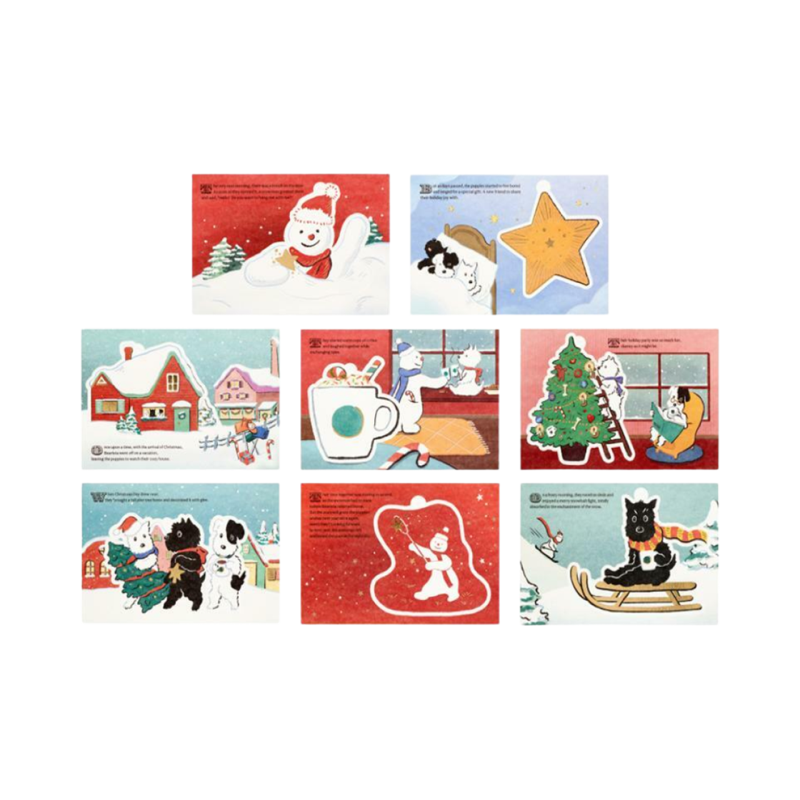 스타벅스 홀리데이 프렌즈 오너먼트 택 (8개 세트)(Starbucks Holiday Friends Ornament Tag (Set of 8)) - 1