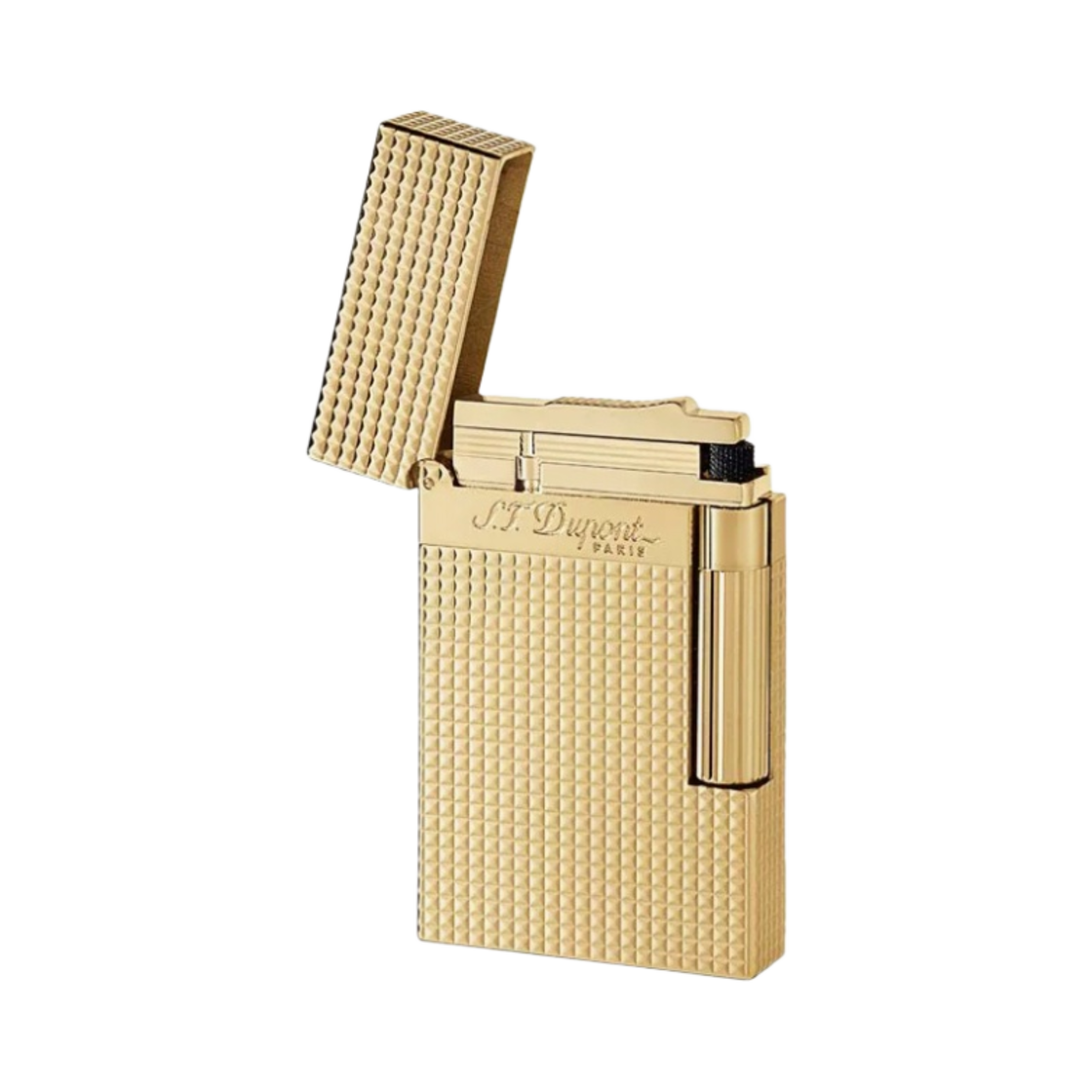 S.T. 듀퐁 라인 2 다이아몬드 헤드 라이터 골드(S.T. Dupont Line 2 Diamond Head Lighter Gold) - 2
