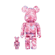 Bearbrick M / Mika Ninagawa Sakura 100% & 400% Set Pink