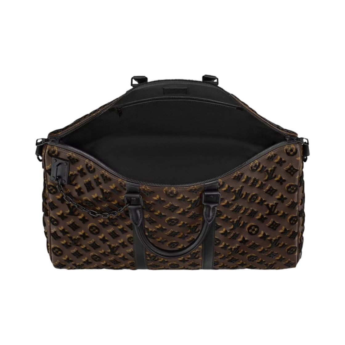 루이비통 키폴 트라이앵글 반둘리에 50 모노그램 터피타지 블랙(Louis Vuitton Keepall Triangle Bandouliere 50 Monogram Tuffetage Black) - 3