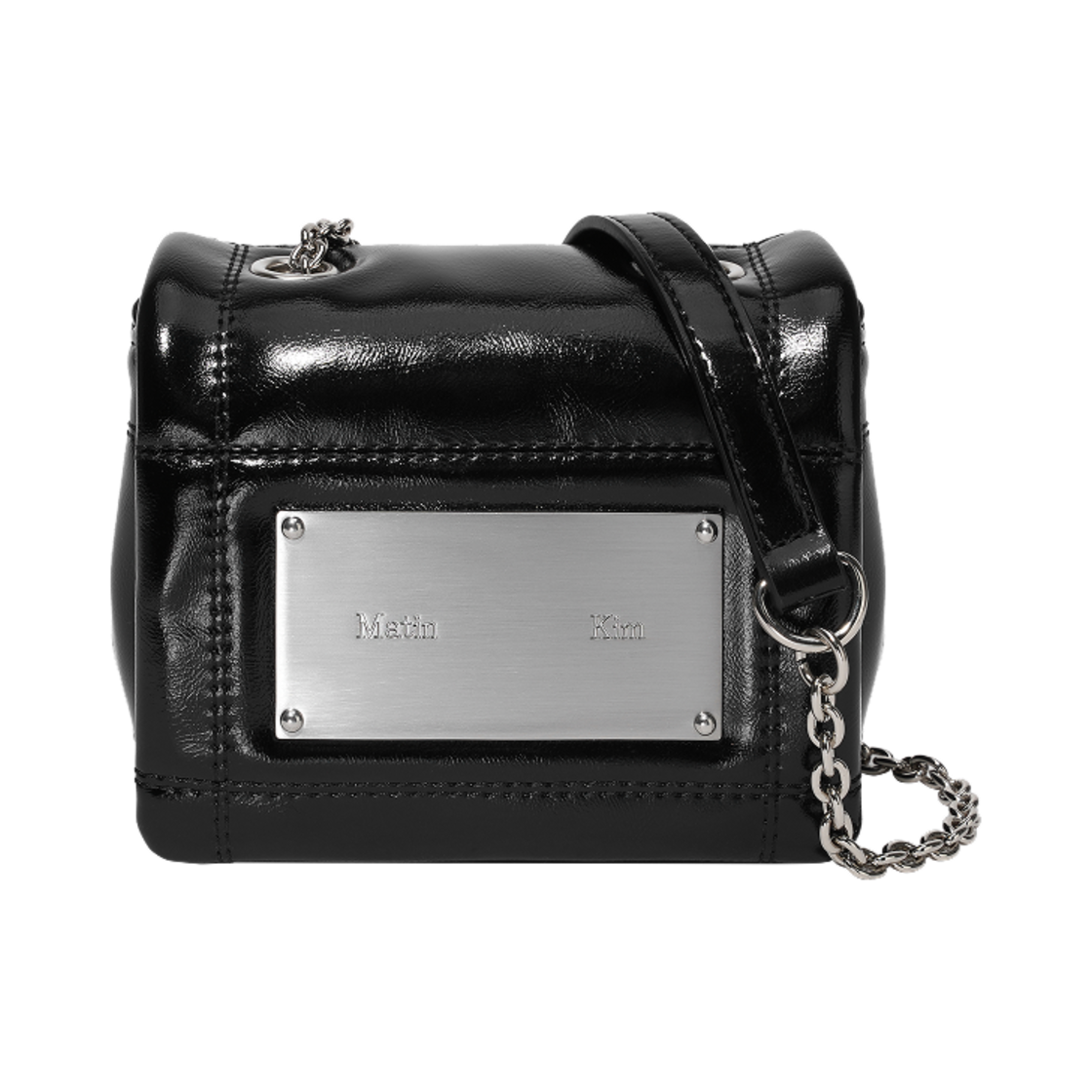 마뗑킴 클래식 체인 퀼팅 미니백 블랙(Matin Kim Classic Chain Quilting Mini Bag Black)