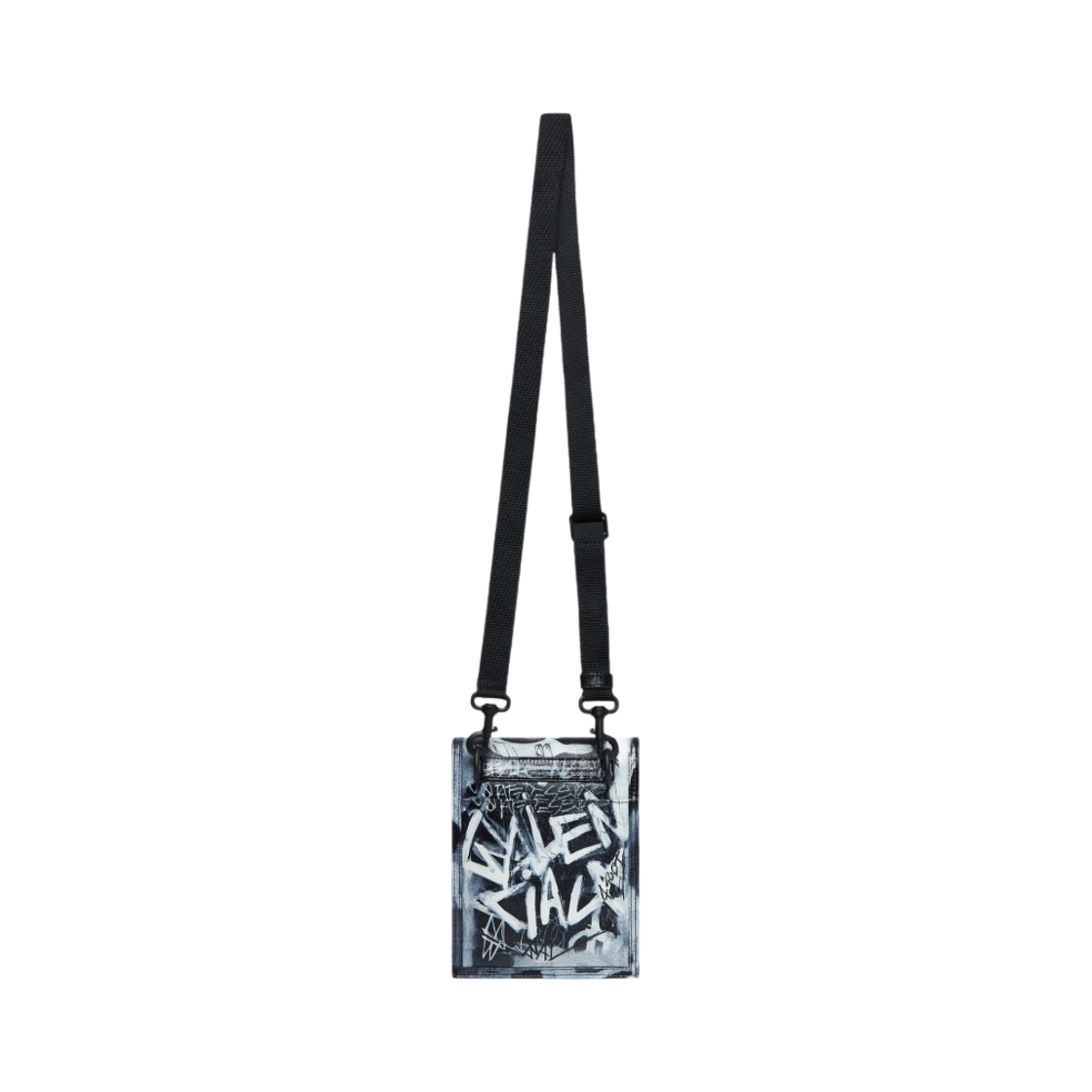 발렌시아가 익스플로러 스몰 스트랩 파우치 그래피티 블랙(Balenciaga Explorer Small Pouch with Strap Graffiti Black) - 3