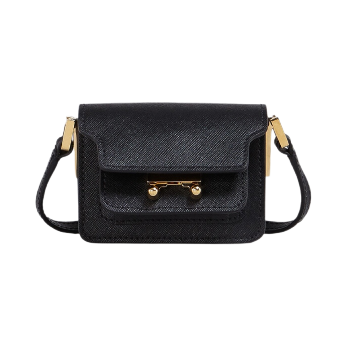 마르니 사피아노 나노 트렁크백 블랙(Marni Saffiano Nano Trunk Bag Black) - 1
