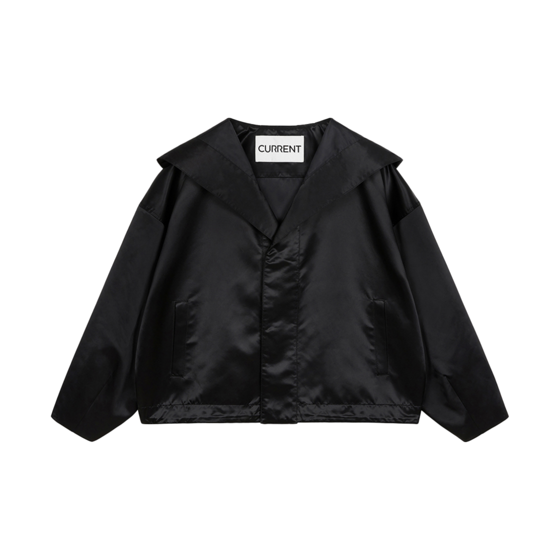 커렌트 세미오버핏 후드 점퍼 블랙(Current Semi Over Fit Hoodie Jumper Black)