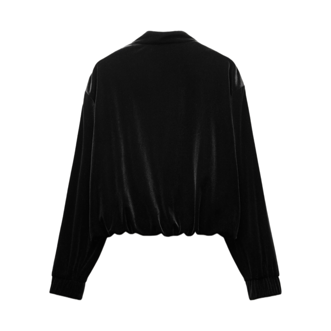 (W) 자라 벨벳 봄버 자켓 블랙((W) Zara Velvet Bomber Jacket Black) - 2