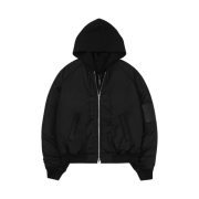 Juun.J Detachable Hood MA-1 Jumper Black - 22FW