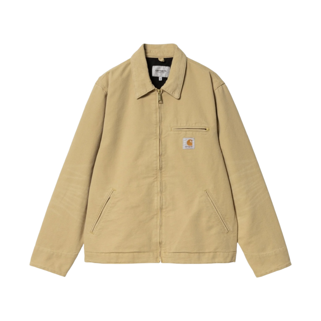 칼하트 WIP 언라인드 디어본 캔버스 디트로이트 자켓 부르봉 에이지드 캔버스 - 스프링