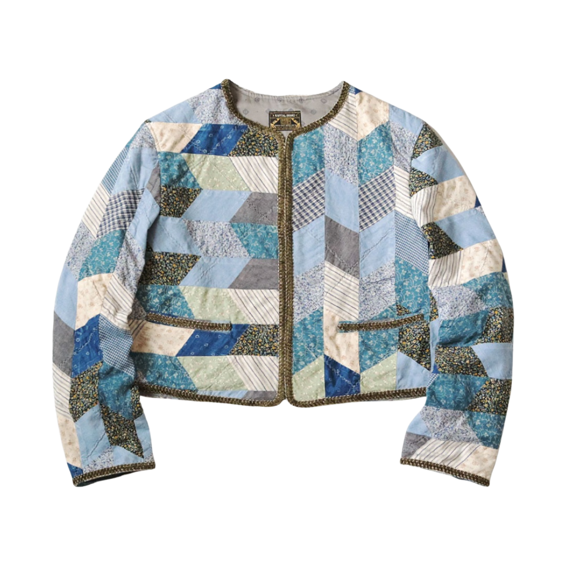 캐피탈 야바네 퀼트 패치워크 샤또 볼레로 인디고(Kapital Yabane Quilt Patchwork Chateau Bolero Indigo) - 1
