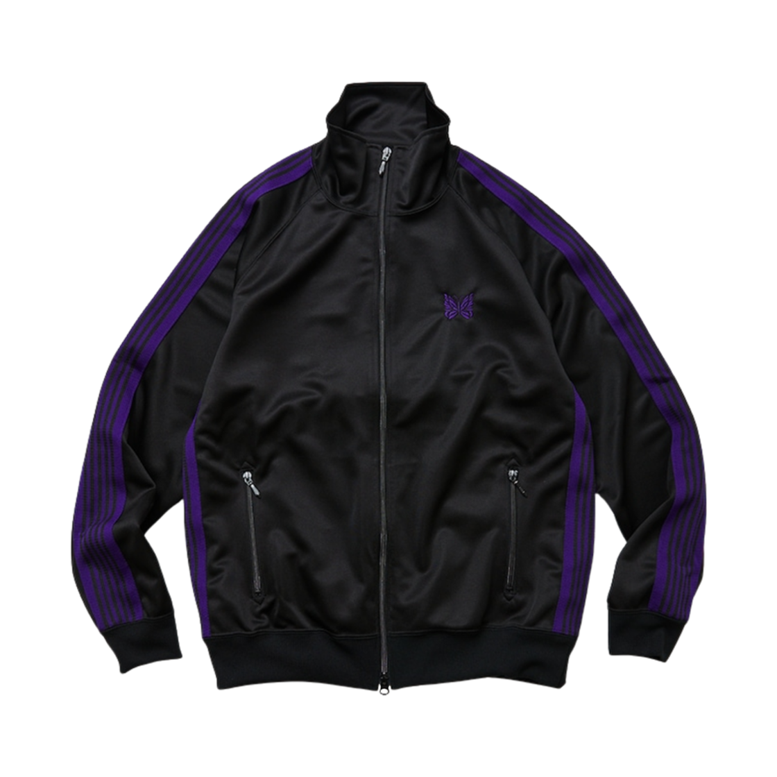 니들스 x 프릭스 스토어 트랙 자켓 폴리 스무스 블랙 퍼플 | Needles