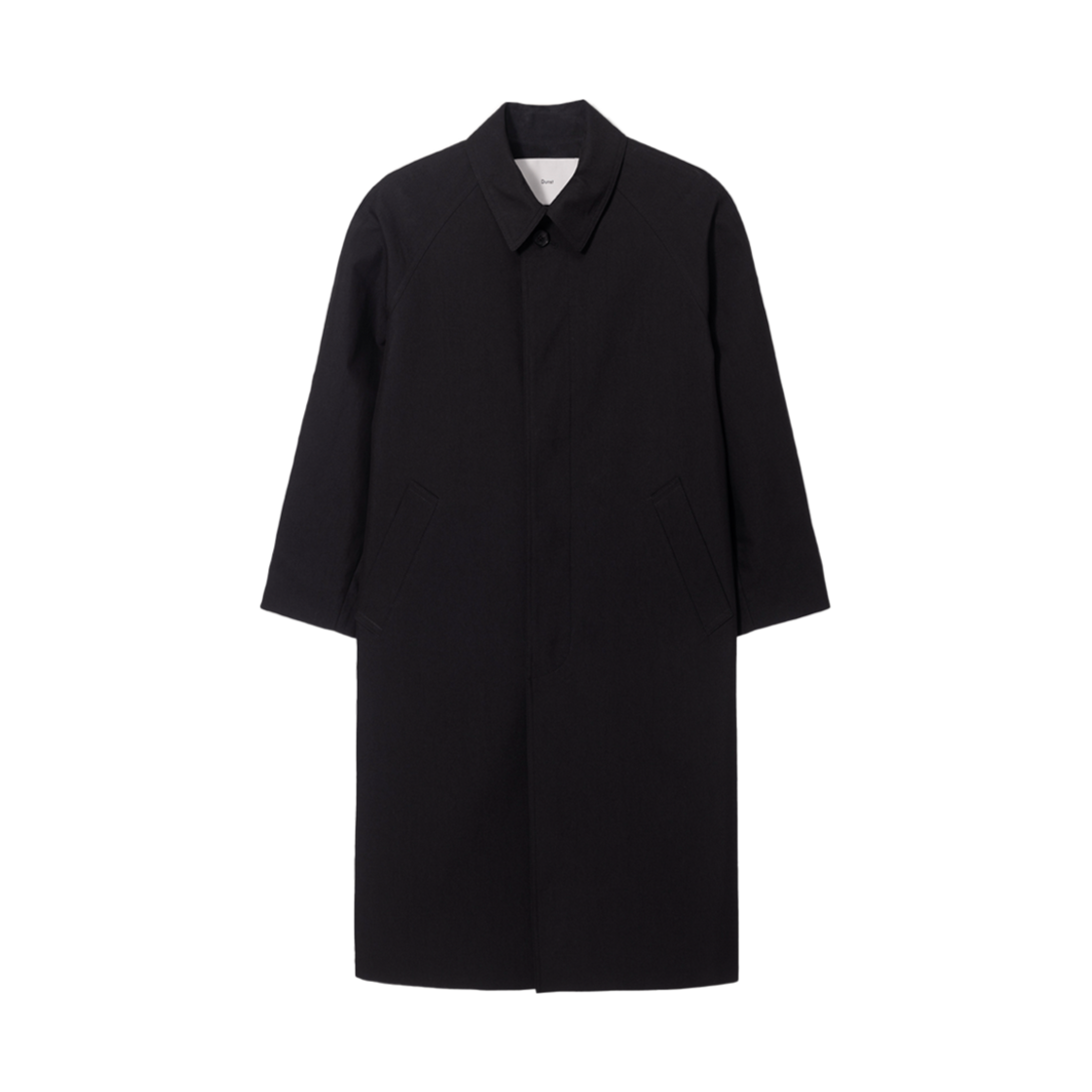 UDTR5A101BK Dunst Unisex Refined Mac Coat Black