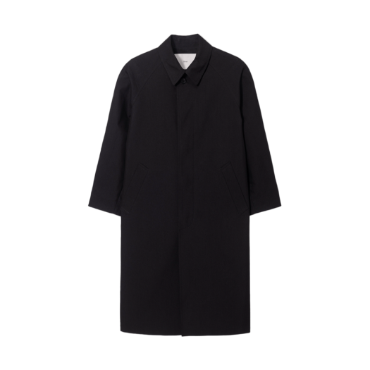UDTR5A101BK Dunst Unisex Refined Mac Coat Black