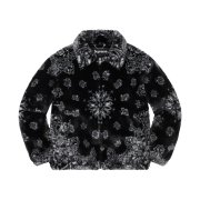 Supreme Bandana Faux Fur Bomber Jacket Black - 21SS